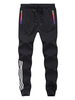 Pantalons pour hommes Pantalons de survêtement décontractés à taille haute; coupe fuselée; Pantalons pour hommes noirs