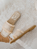 Pantoufle bohème Slide Sandales chaussures Femmes Chic Frange Bout Ouvert