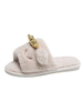 Pantoufle femme Eric White Plush Upper Slide Sandales