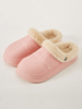 Pantoufle Femme Rose Polyester Slide Talon Plat Slip On Pantoufle