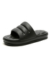 Pantoufles de sandale dété Slip-On à bout ouvert en cuir PU