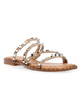 Pantoufles plates Slip-On PU Leaterh Pantoufles sandales décontractées dété