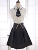 Papillon blanc coton Chic Lolita chemise pour femmes Déguisements Halloween