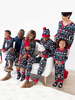 Parent de Noël － ensemble de costumes pour enfants en mélange de coton noir