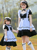 Parent-enfant noir lolita op robe éboublards lolita une pièce robes