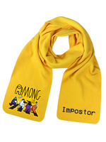 Parmi nous écharpe jaune Polyester accessoires de jeu Geme Merchandise Cosplay