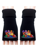 Parmi nous Gants noirs Gants coupés en coton Accessoires de jeu