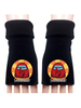 Parmi nous Gants noirs Gants coupés en coton Accessoires de jeu