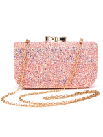 Partie sacs à main Soirée Pochettes Paillettes en gelée Chaîne élégante Sangle convertible Sac à main Occasion spéciale