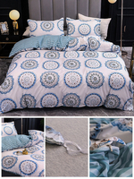Parure de lit Doux 3 pièces Fibre de Polyester Écru Blanc Fournitures de Literie