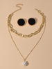Parures de Bijoux Collier et Boucles dOreilles 2 Pièces Perle