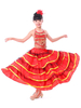 Paso Doble Dance Costume Enfants Jupe De Flamenco Filles Rouge Costumes De Corrida Espagnol Déguisements Halloween Robe de Princesse Fille