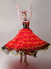 Paso Doble Dance Costumes Ruffles Rouge Tauromachie Robe De Danse Flamenco Costume De Performance En Couches Déguisements Halloween