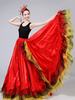Paso Doble Espagnol Gypsy Danse De Salle De Bal Flamenco Danse Vêtement De Danse À Volants Complet Balançoire Jupes Costumes Déguisements Halloween