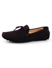 Peau de vache confortable sanglé Round Toe Mens flâneurs