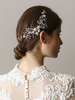 Peigne coiffe de mariage perles strass perlé accessoires de cheveux de mariée