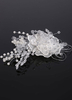 Peigne de mariée blanche perles strass fleur mariage coiffes