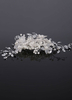 Peigne de mariée blanche perles strass fleurs mariage perlée coiffes