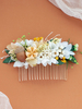 Peigne de mariée en fleurs séchées Cadeau de Saint Valentin