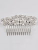 Peignoirs de mariage Cheveux de perles Pierres de strass en argent Accessoires en perles de cheveux nuptiales