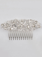 Peignoirs de mariage Cheveux en argent Pierres de Strass Accessoires en perles de cheveux en perles