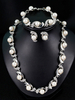 Perles Ensemble De Bijoux De Mariage Strass Vintage Mariée Bracelet Boucles Doreilles Collier Ensemble 3 Pièce