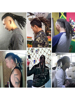 Perruque Afro-américain Cheveux Hommes Dreadlock Extension Cheveux Tresses