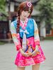 Perruque belle de cosplay en fibre résistante à la chaleur D.va Overwatch Déguisements Halloween