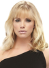 Perruque blonde légère perruque synthétique bouclée