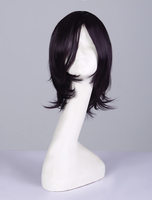 Perruque chic de cosplay en fibre résistante à la chaleur comme Takasugi Shinsuke de Gintama Déguisements Halloween