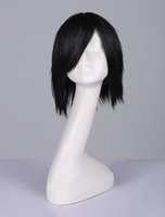 Perruque chic de cosplay en fibre résistante à la chaleur comme Uchiha Sasuke de Naruto Déguisements Halloween