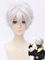 Perruque chic de cosplay en fibre résistante à la chaleur Nakigitsune Toukenranbu Déguisements Halloween