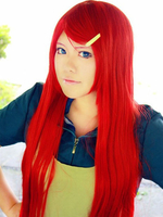 Perruque Cosplay Naruto Uzumaki Kushina rouge longue perruque Cosplay Halloween