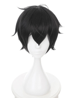 Perruque Cosplay Noire Tate No Yuusha Non Perruque Nariagari Naofumi Iwatani Perruques Cosplay Déguisements Halloween