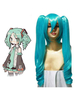 Perruque Cosplay Vocaloid Hatsune Miku Halloween