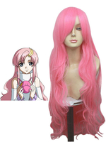 Perruque de cosplay comme Lacus Clyne de Gundam Seed Déguisements Halloween
