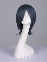 Perruque de cosplay en fibre résistante à la chaleur comme Miki Sayaka de Puella Magi Madoka Magica Déguisements Halloween