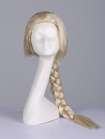 Perruque de cosplay en fibre résistante à la chaleur Frozen Déguisements Halloween