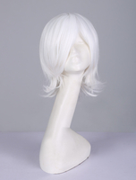 Perruque de cosplay en fibre résistante à la chaleur Ken Kaneki Tokyo Ghoul Déguisements Halloween