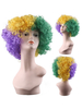 Perruque de costume de carnaval Wild Curl Up perruque afro-américaine de mardi gras Déguisements Halloween