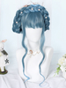 Perruque Lolita douce 46cm-65cm Fibre résistante à la chaleur Teal Accessoires Lolita