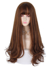 Perruque Lolita Douce Brun Café 66cm-95cm Fibre Résistante À La Chaleur Accessoires Lolita