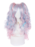 Perruque Lolita douce Frou 66cm-95cm Fibre résistante à la chaleur Accessoires Lolita
