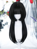 Perruque Lolita Noire Longue Fibre Résistante À La Chaleur Accessoires Lolita Style Princesse Japonaise Mignonne