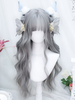 Perruque Mignonne Lolita Gris Moyen Fibre de Polyester Accessoires Lolita