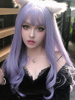 Perruque Mignonne Lolita Violet Accessoires Lolita Fibre Longue Résistante à la Chaleur
