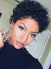 Perruque Naturelle Femme Perruque Cheveux Humain Perruque Afro