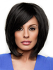 Perruque Naturelle Femme Perruque Cheveux Humain Perruque Noire Boyish mi long