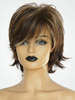 Perruque Naturelle Femme Perruque Cheveux Vrai Perruque Brun Foncé Courte