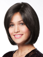 Perruque noire de perruque de Bob des femmes partie courte perruque de cheveux humains droite